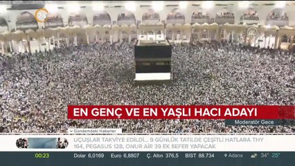 En genç ve en yaşlı hacı adayları