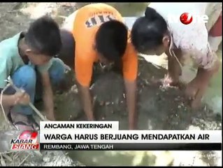 Warga Rembang Buat Lubang Resapan Demi Air Bersih
