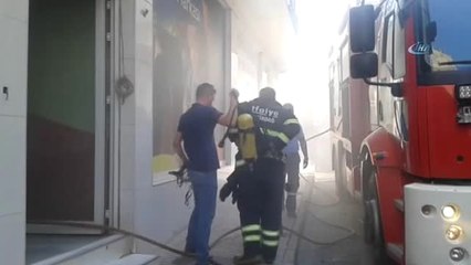 Beyaz Eşya Deposunda Korkutan Yangın