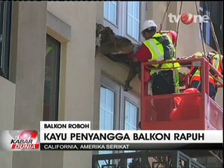 Balkon Apartemen di AS Roboh, 6 Mahasiswa Tewas
