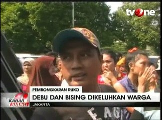 Pembongkaran Ruko di Kemayoran Diprotes Warga