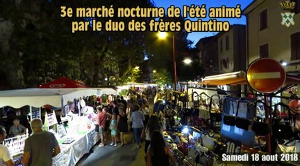Marché nocturne et musical à TRETS 17aout2018