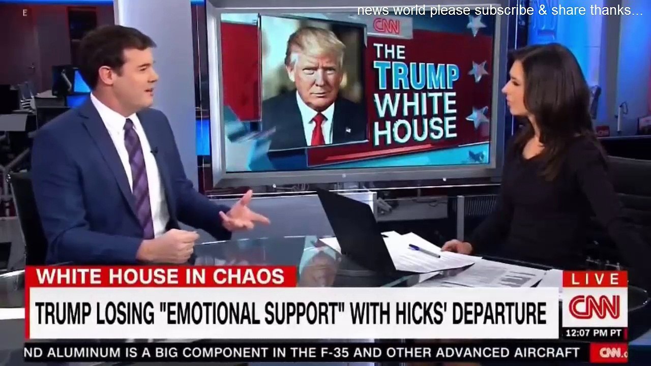 BREAKING NEWS TRUMP LOSING EMOTIONAL SUPPORT WITH HICK'S DEPARTURE. CNN NEWS WHITE HOUSE CHAOS