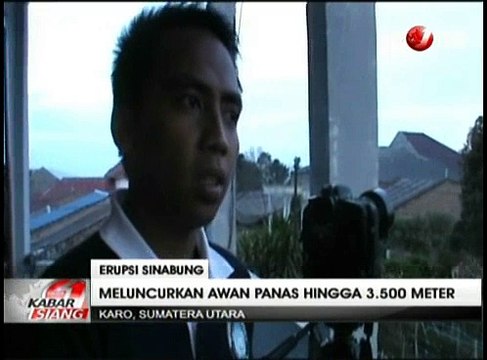 Gunung Sinabung Luncurkan Awan Panas Hingga 3,5 Km