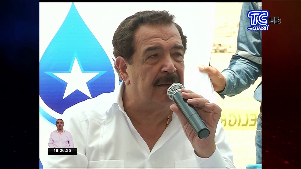 Alcalde Nebot recorrió trabajos de construcción de planta de tratamiento de aguas servidas
