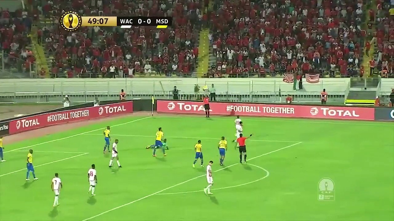 عصبة الابطال الافريقية : هدف أنس الأصباحي  في مرمى ماميلودي صن داونز الجنوب افريقي