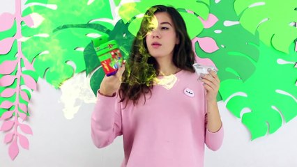 INCROYABLE MAKEUP CHALLENGE   MAQUILLAGE AVEC DE LA NOURRITURE ET DES FOURNITURES SCOLAIRES | Troom Troom FR