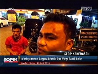 Dianiaya Oknum Anggota Brimob, Dua Warga Babak Belur