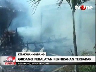Gudang Peralatan Pernikahan Ludes Terbakar