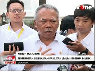 Pemerintah Akan Selesaikan Fasilitas Umum Tol Cipali Sebelum Lebaran