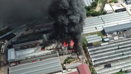 남양주 식자재 저장창고에 불...1시간 40분 만에 진화 / YTN