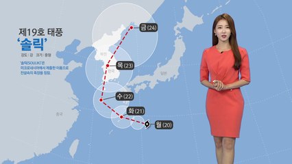 [날씨] 다시 폭염 기승...태풍 '솔릭' 북상 중 / YTN