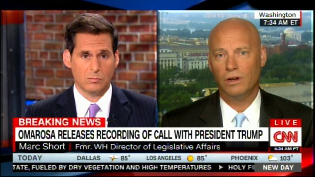 Former White House Director of legislative affairs Marc Short comments Omarosa releases recording of call with President Donald Trump. #DonaldTrump #Omarosa #Breaking #BreakingNews #WhiteHouse #MarcShort