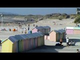 La plage de Berck sur mer dans le Pas de calais en Haut de France