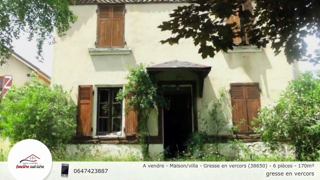 A vendre - Maison/villa - Gresse en vercors (38650) - 6 pièces - 170m²