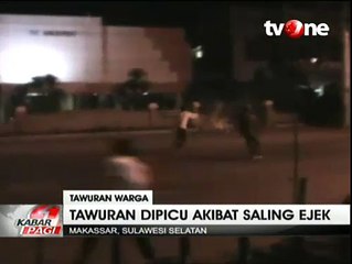 Lagi, Tawuran Dua Kelompok Pemuda Terjadi di Makassar