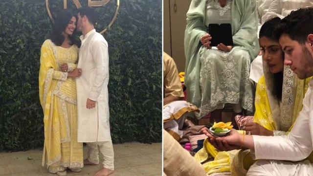 Priyanka Chopra & Nick Jonas perform Roka Puja: INSIDE Picture | FilmiBeat