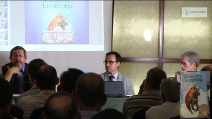 Cuatro intelectuales catalanes presentan el primer cómico Cataluña La História
