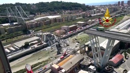 Asciende a 41 la cifra de muertos en el puente Morandi