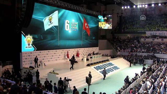 AK Parti 6. Olağan Büyük Kongresi - Cumhurbaşkanı Erdoğan kürsüye çıktı - ANKARA