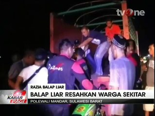 Polisi Sita Puluhan Motor dalam Razia Balap Liar di Makassar dan Tangerang