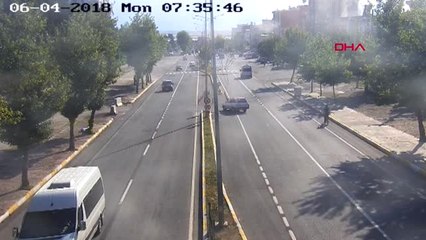 Adıyaman'da Trafik Kazaları Güvenlik Kameralarında 1