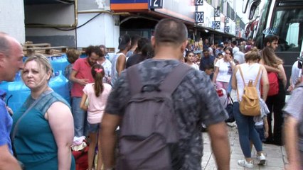 Otogarda bayram yoğunluğu devam ediyor