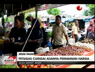 Antisipasi Permainan Harga, Petugas Gabungan Sidak Sejumlah Pasar di Aceh