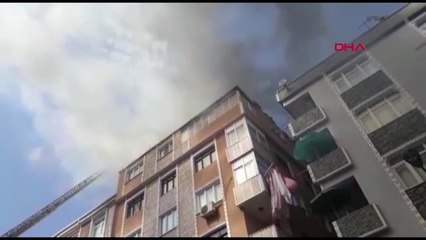 Güngören'de 6 Katlı Binada Yangın