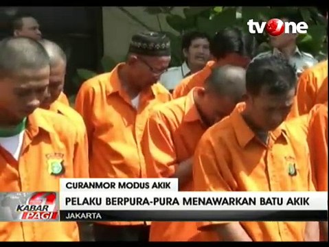 Polisi Tangkap Sindikat Curanmor dengan Modus Batu Akik