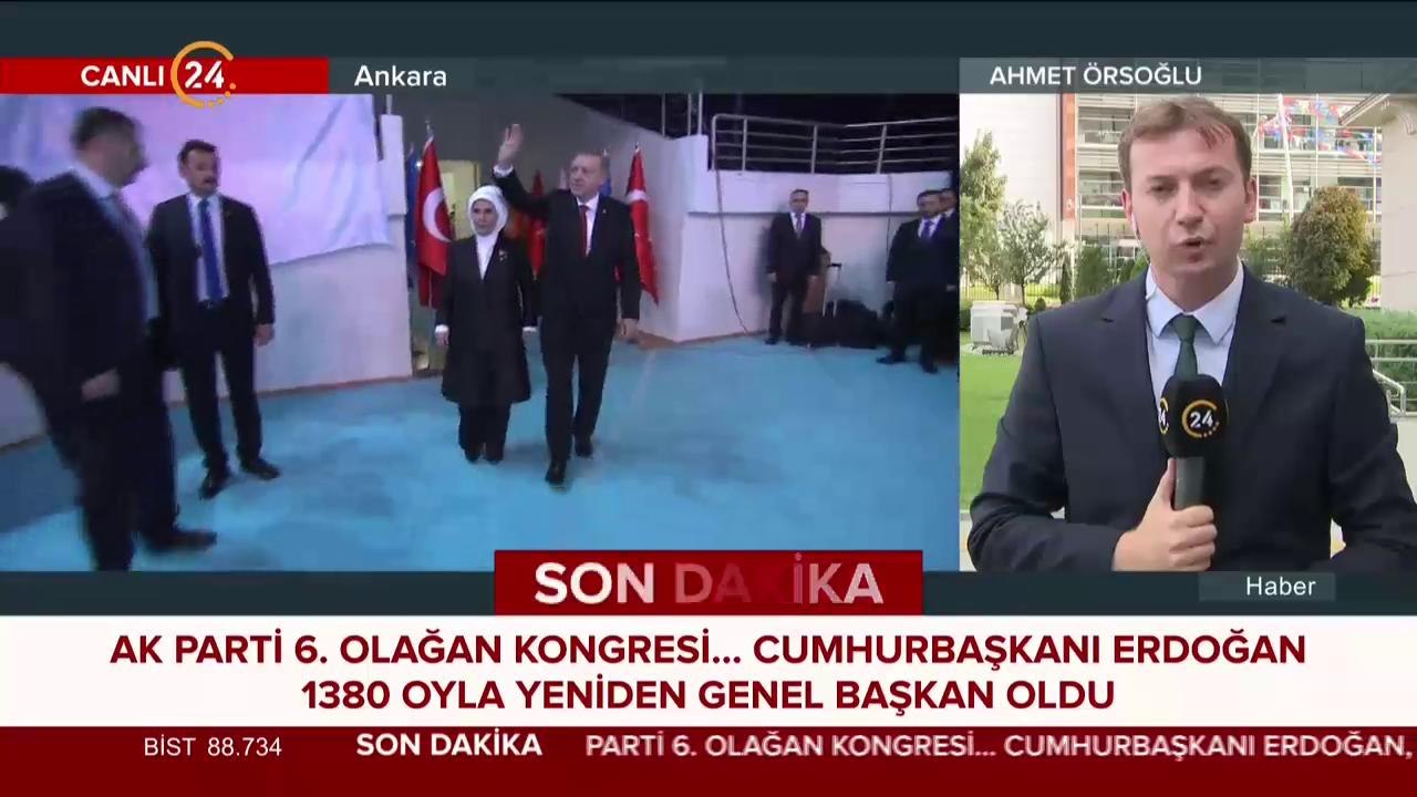 Erdoğan yeniden Genel Başkan oldu