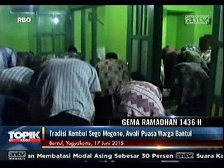 Tradisi Kembul Sego Megono, Tradisi Makan Bersama
