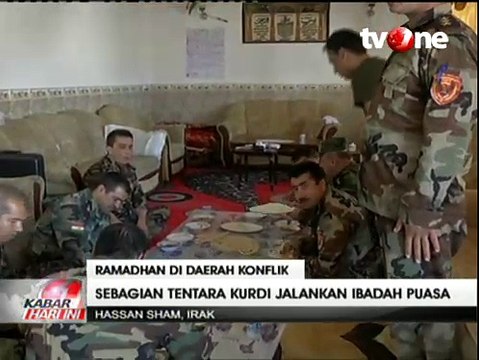 Tentara Kurdi tetap Puasa Meski Tempur Lawan ISIS