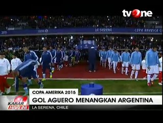 Gol Tunggal Kun Aguero Bungkam Uruguay