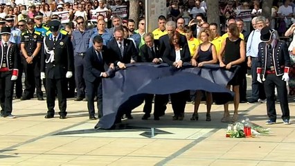 Memorial por la Paz en Cambrils un año después de los atentados
