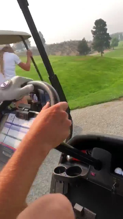 Golf Cart Drift Gone Wrong