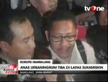 Anas Urbaningrum tiba di Lapas Sukamiskin Bandung