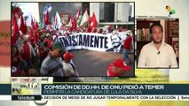 Comisión de DD.HH. de ONU pide a Temer permitir candidatura de Lula