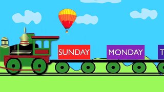 Days of the week train Learning for kids