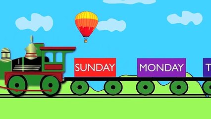 Days of the week train Learning for kids