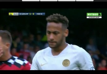 Neymar   Amazing  Penalty  Goal  (1:1) Guingamp - Paris Saint Germain