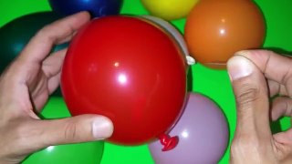 Surprise Balloons filled with Candy, Lets Pop them & Learn The Colors