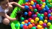 Learn Colors for Children with Balloons and Ball Pit Baby Nursery Rhymes Kids Finger Famil
