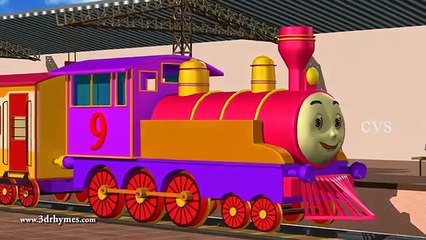 Engine Engine Number 9 3D Animation English Nursery rhyme for children