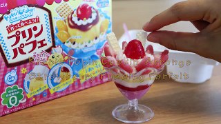 PopinCookin DIY Candy Arrange Strawberry Pudding Parfait ~知育菓子アレンジ プリンパフェ いちご ねるねるねるね