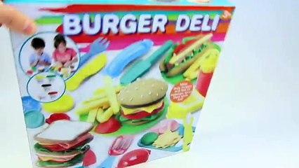 Play Doh Hot Dog French fries & salad play dough playset