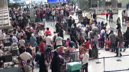 Atatürk Havalimanı'nda Bayram Yoğunluğu Hd