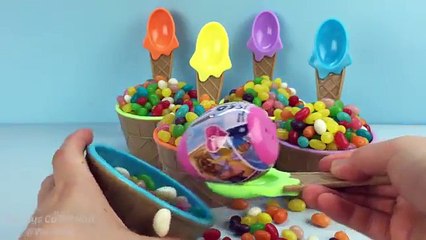 Ice Cream Cups Jelly Beans Surprise Eggs Zootopia Finding Dory Disney Princess Shopkins TM