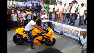 Suzuki Hayabusa Loudest Exhaust Contest. India Superbike Festival Bangalore.