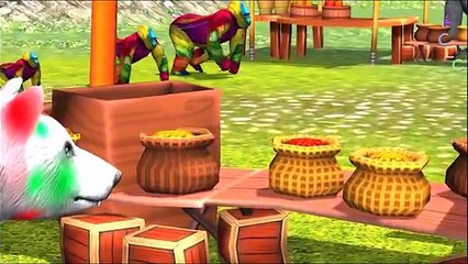 Colored Wild Forest Animals Finger Family Song Learn Rhymes For Children